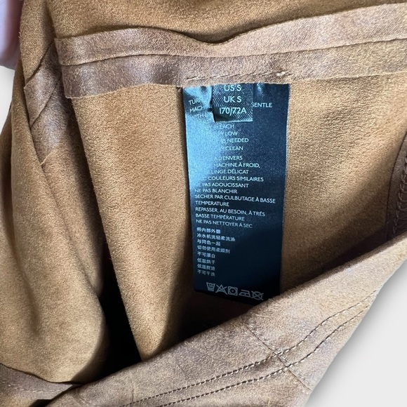 FREE PEOPLE Brown Rumi Ruched Faux Suede Mini Skirt - Picture 7 of 8